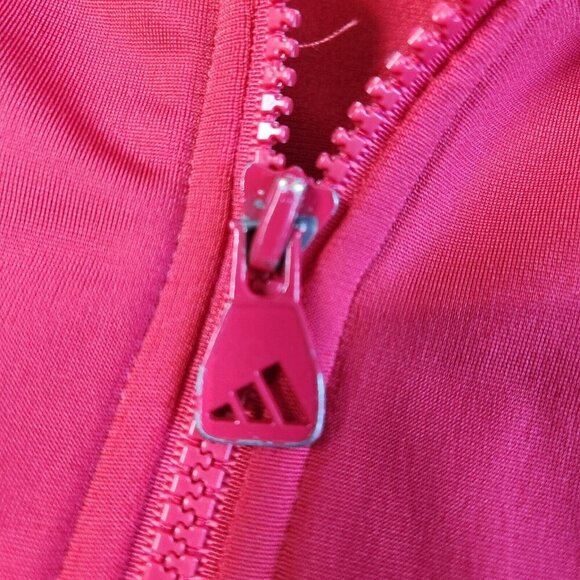 Adidas 3 Stripes Trefoil Warmup Jacket XL Red Navy Full Zip Retro Y2K Vintage - Picture 6 of 14